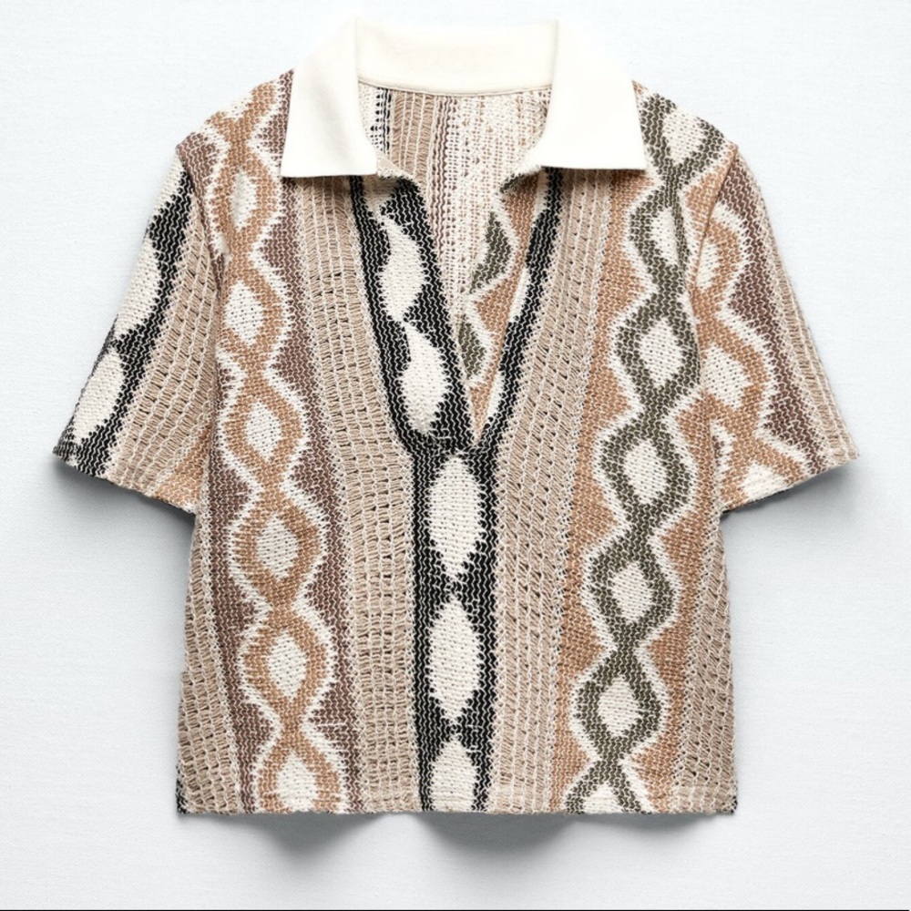 ZARA pattern crochet polo